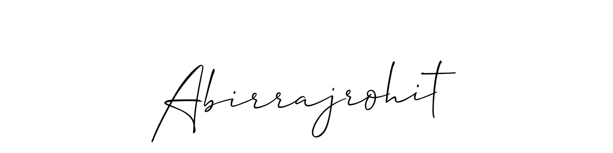 It looks lik you need a new signature style for name Abirrajrohit. Design unique handwritten (Allison_Script) signature with our free signature maker in just a few clicks. Abirrajrohit signature style 2 images and pictures png