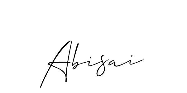 You should practise on your own different ways (Allison_Script) to write your name (Abisai) in signature. don't let someone else do it for you. Abisai signature style 2 images and pictures png