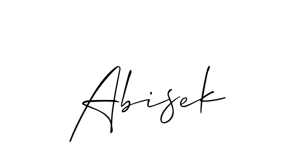 Create a beautiful signature design for name Abisek. With this signature (Allison_Script) fonts, you can make a handwritten signature for free. Abisek signature style 2 images and pictures png