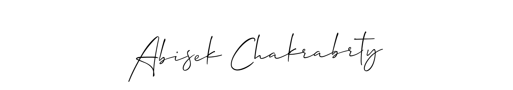 It looks lik you need a new signature style for name Abisek Chakrabrty. Design unique handwritten (Allison_Script) signature with our free signature maker in just a few clicks. Abisek Chakrabrty signature style 2 images and pictures png