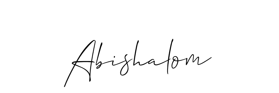 Also You can easily find your signature by using the search form. We will create Abishalom name handwritten signature images for you free of cost using Allison_Script sign style. Abishalom signature style 2 images and pictures png