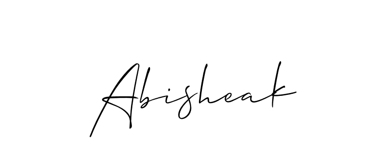 Similarly Allison_Script is the best handwritten signature design. Signature creator online .You can use it as an online autograph creator for name Abisheak. Abisheak signature style 2 images and pictures png