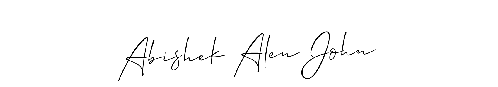 See photos of Abishek Alen John official signature by Spectra . Check more albums & portfolios. Read reviews & check more about Allison_Script font. Abishek Alen John signature style 2 images and pictures png