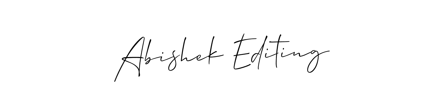 Make a beautiful signature design for name Abishek Editing. Use this online signature maker to create a handwritten signature for free. Abishek Editing signature style 2 images and pictures png