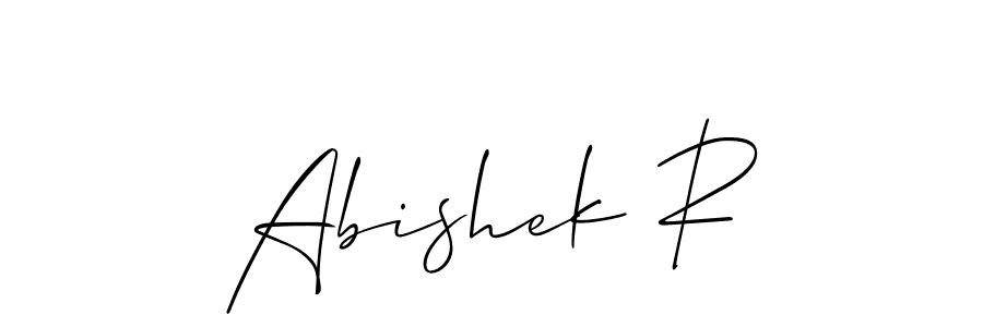 Best and Professional Signature Style for Abishek R. Allison_Script Best Signature Style Collection. Abishek R signature style 2 images and pictures png