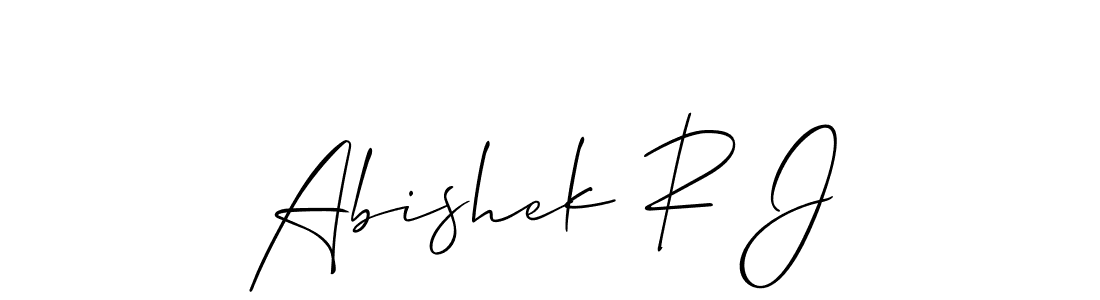 You can use this online signature creator to create a handwritten signature for the name Abishek R J. This is the best online autograph maker. Abishek R J signature style 2 images and pictures png