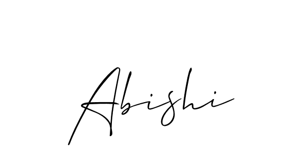 if you are searching for the best signature style for your name Abishi. so please give up your signature search. here we have designed multiple signature styles  using Allison_Script. Abishi signature style 2 images and pictures png