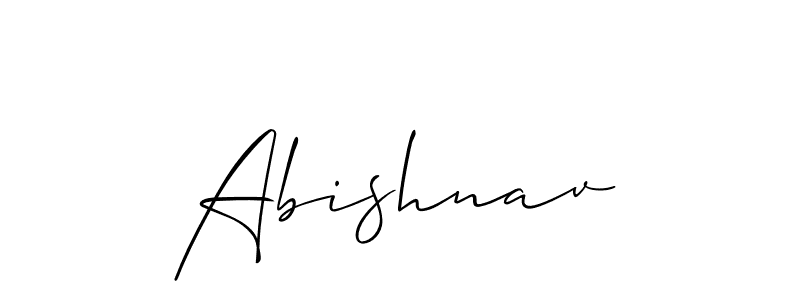 How to make Abishnav signature? Allison_Script is a professional autograph style. Create handwritten signature for Abishnav name. Abishnav signature style 2 images and pictures png