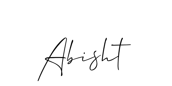 It looks lik you need a new signature style for name Abisht. Design unique handwritten (Allison_Script) signature with our free signature maker in just a few clicks. Abisht signature style 2 images and pictures png