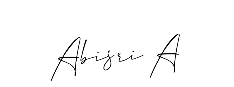 Best and Professional Signature Style for Abisri A. Allison_Script Best Signature Style Collection. Abisri A signature style 2 images and pictures png