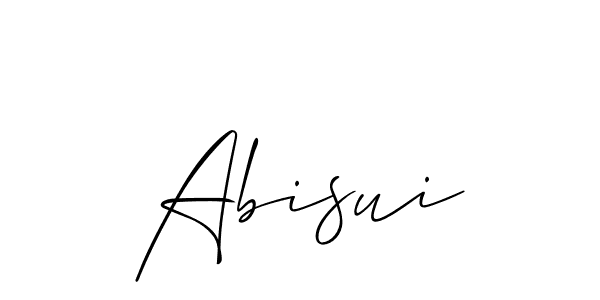 Create a beautiful signature design for name Abisui. With this signature (Allison_Script) fonts, you can make a handwritten signature for free. Abisui signature style 2 images and pictures png