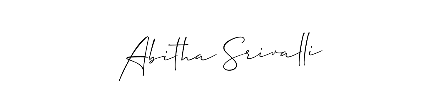 How to Draw Abitha Srivalli signature style? Allison_Script is a latest design signature styles for name Abitha Srivalli. Abitha Srivalli signature style 2 images and pictures png