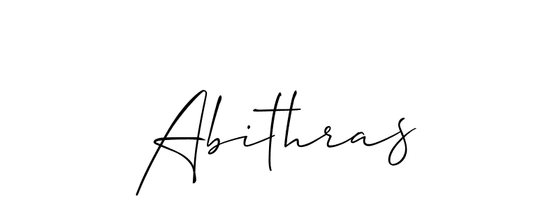 Design your own signature with our free online signature maker. With this signature software, you can create a handwritten (Allison_Script) signature for name Abithras. Abithras signature style 2 images and pictures png