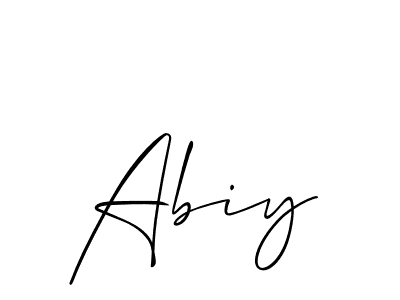 You should practise on your own different ways (Allison_Script) to write your name (Abiy) in signature. don't let someone else do it for you. Abiy signature style 2 images and pictures png