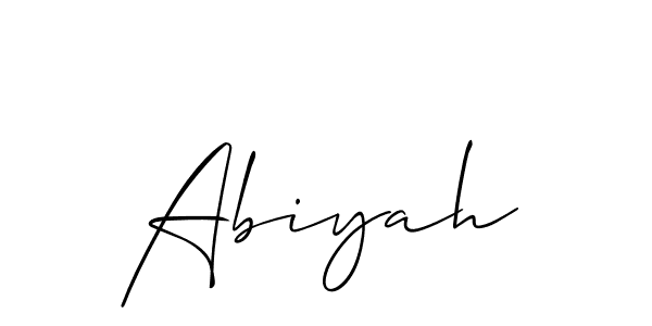 Make a beautiful signature design for name Abiyah. Use this online signature maker to create a handwritten signature for free. Abiyah signature style 2 images and pictures png