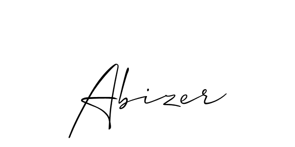 Best and Professional Signature Style for Abizer. Allison_Script Best Signature Style Collection. Abizer signature style 2 images and pictures png