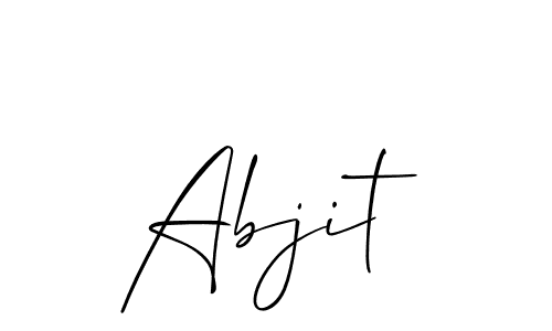 You can use this online signature creator to create a handwritten signature for the name Abjit. This is the best online autograph maker. Abjit signature style 2 images and pictures png