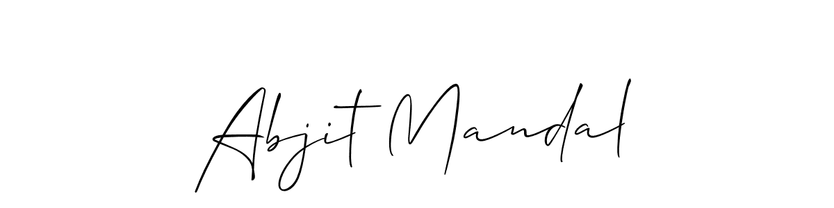 It looks lik you need a new signature style for name Abjit Mandal. Design unique handwritten (Allison_Script) signature with our free signature maker in just a few clicks. Abjit Mandal signature style 2 images and pictures png