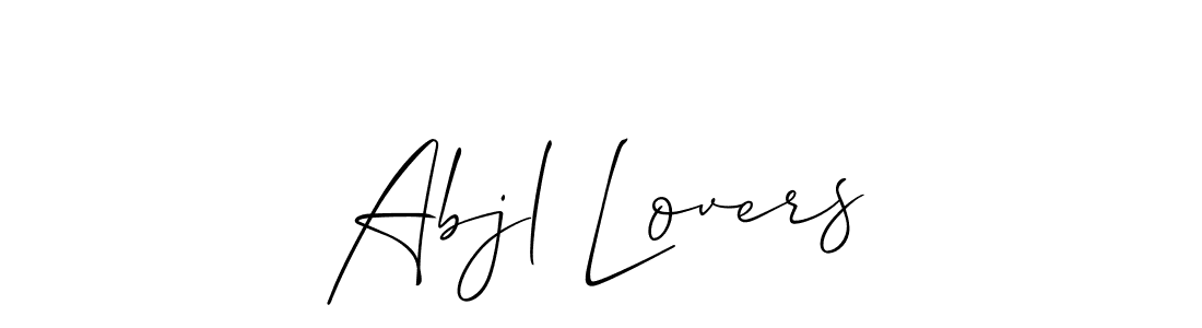 This is the best signature style for the Abjl Lovers name. Also you like these signature font (Allison_Script). Mix name signature. Abjl Lovers signature style 2 images and pictures png