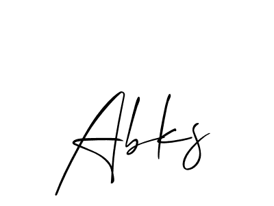 You can use this online signature creator to create a handwritten signature for the name Abks. This is the best online autograph maker. Abks signature style 2 images and pictures png