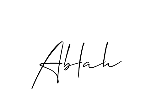 Best and Professional Signature Style for Ablah. Allison_Script Best Signature Style Collection. Ablah signature style 2 images and pictures png