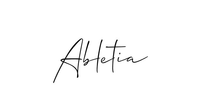 How to Draw Abletia signature style? Allison_Script is a latest design signature styles for name Abletia. Abletia signature style 2 images and pictures png