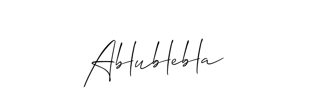 Best and Professional Signature Style for Ablublebla. Allison_Script Best Signature Style Collection. Ablublebla signature style 2 images and pictures png