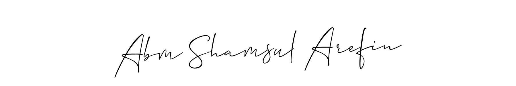 How to Draw Abm Shamsul Arefin signature style? Allison_Script is a latest design signature styles for name Abm Shamsul Arefin. Abm Shamsul Arefin signature style 2 images and pictures png