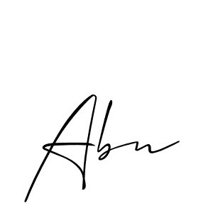 How to make Abn signature? Allison_Script is a professional autograph style. Create handwritten signature for Abn name. Abn signature style 2 images and pictures png