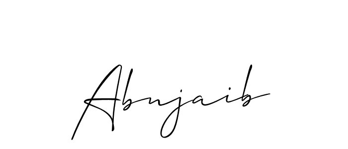 Similarly Allison_Script is the best handwritten signature design. Signature creator online .You can use it as an online autograph creator for name Abnjaib. Abnjaib signature style 2 images and pictures png