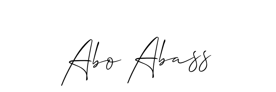 The best way (Allison_Script) to make a short signature is to pick only two or three words in your name. The name Abo Abass include a total of six letters. For converting this name. Abo Abass signature style 2 images and pictures png