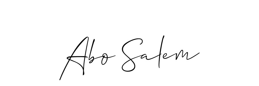 Also You can easily find your signature by using the search form. We will create Abo Salem name handwritten signature images for you free of cost using Allison_Script sign style. Abo Salem signature style 2 images and pictures png