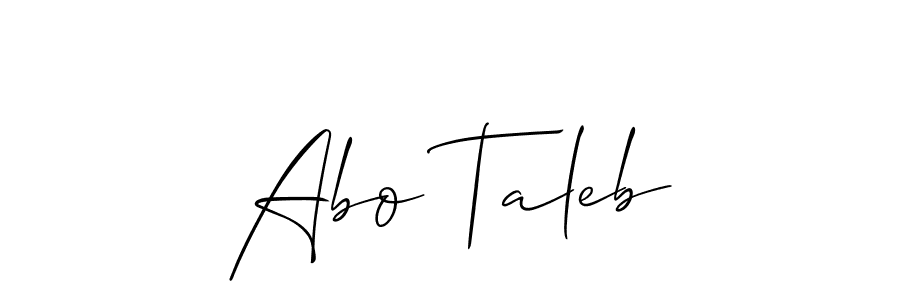 How to Draw Abo Taleb signature style? Allison_Script is a latest design signature styles for name Abo Taleb. Abo Taleb signature style 2 images and pictures png