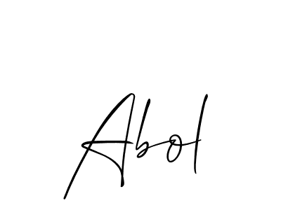 Create a beautiful signature design for name Abol. With this signature (Allison_Script) fonts, you can make a handwritten signature for free. Abol signature style 2 images and pictures png