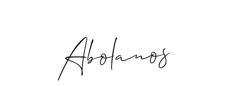 Similarly Allison_Script is the best handwritten signature design. Signature creator online .You can use it as an online autograph creator for name Abolanos. Abolanos signature style 2 images and pictures png