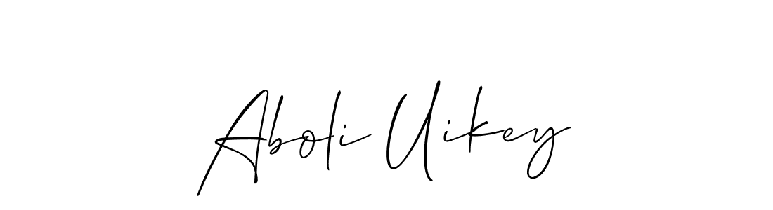 It looks lik you need a new signature style for name Aboli Uikey. Design unique handwritten (Allison_Script) signature with our free signature maker in just a few clicks. Aboli Uikey signature style 2 images and pictures png