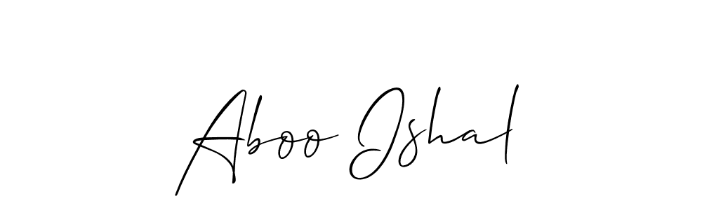 Make a beautiful signature design for name Aboo Ishal. Use this online signature maker to create a handwritten signature for free. Aboo Ishal signature style 2 images and pictures png