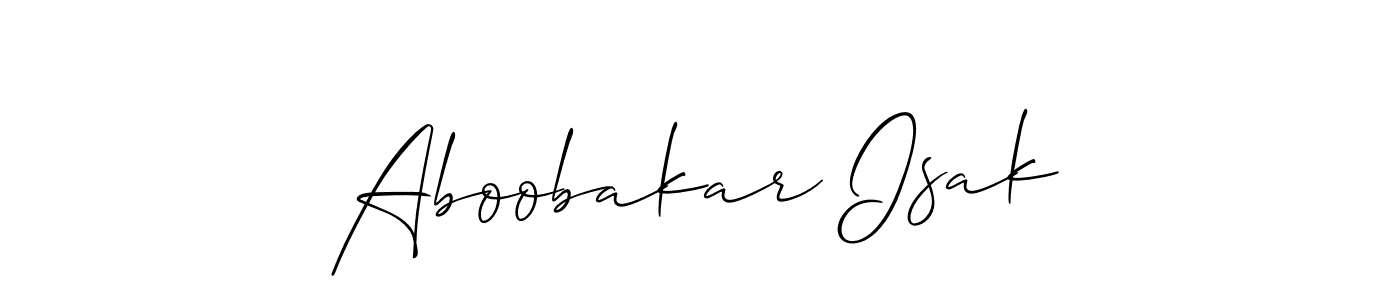 Also You can easily find your signature by using the search form. We will create Aboobakar Isak name handwritten signature images for you free of cost using Allison_Script sign style. Aboobakar Isak signature style 2 images and pictures png