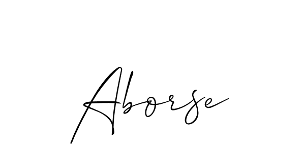 Allison_Script is a professional signature style that is perfect for those who want to add a touch of class to their signature. It is also a great choice for those who want to make their signature more unique. Get Aborse name to fancy signature for free. Aborse signature style 2 images and pictures png