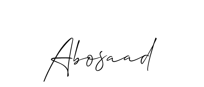 Make a beautiful signature design for name Abosaad. Use this online signature maker to create a handwritten signature for free. Abosaad signature style 2 images and pictures png