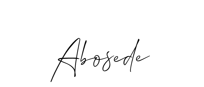 Best and Professional Signature Style for Abosede. Allison_Script Best Signature Style Collection. Abosede signature style 2 images and pictures png