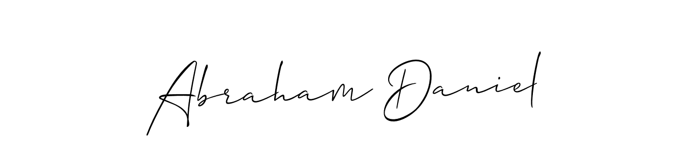 How to make Abraham Daniel signature? Allison_Script is a professional autograph style. Create handwritten signature for Abraham Daniel name. Abraham Daniel signature style 2 images and pictures png