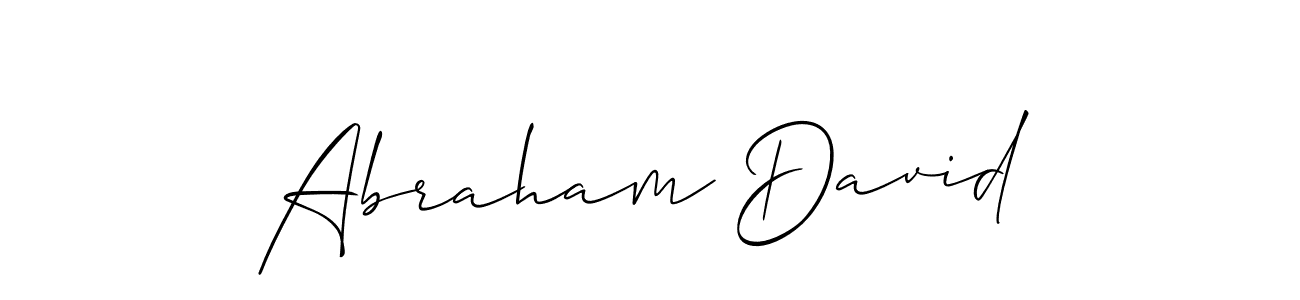 Abraham David stylish signature style. Best Handwritten Sign (Allison_Script) for my name. Handwritten Signature Collection Ideas for my name Abraham David. Abraham David signature style 2 images and pictures png