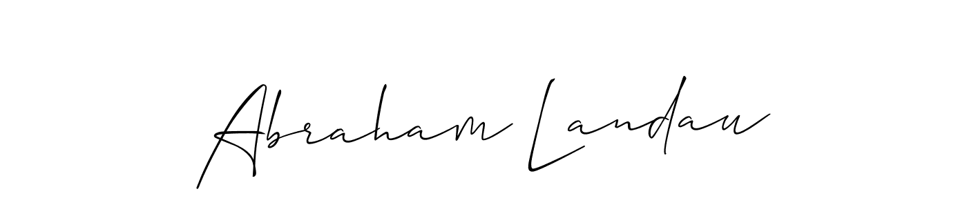 Similarly Allison_Script is the best handwritten signature design. Signature creator online .You can use it as an online autograph creator for name Abraham Landau. Abraham Landau signature style 2 images and pictures png