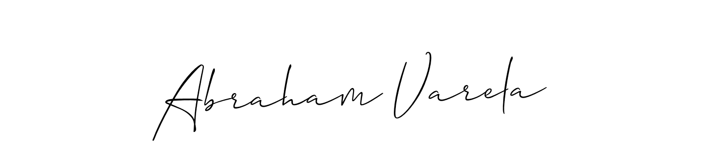 How to Draw Abraham Varela signature style? Allison_Script is a latest design signature styles for name Abraham Varela. Abraham Varela signature style 2 images and pictures png