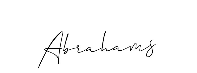 You can use this online signature creator to create a handwritten signature for the name Abrahams. This is the best online autograph maker. Abrahams signature style 2 images and pictures png