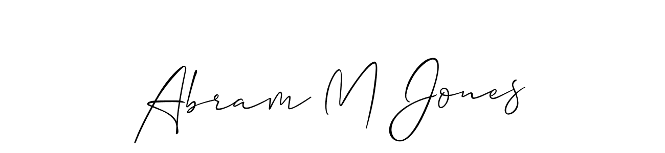 Also You can easily find your signature by using the search form. We will create Abram M Jones name handwritten signature images for you free of cost using Allison_Script sign style. Abram M Jones signature style 2 images and pictures png