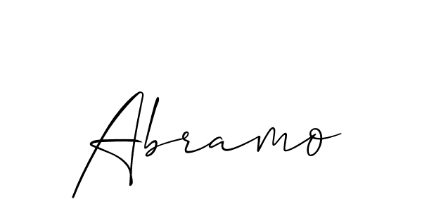 Also You can easily find your signature by using the search form. We will create Abramo name handwritten signature images for you free of cost using Allison_Script sign style. Abramo signature style 2 images and pictures png