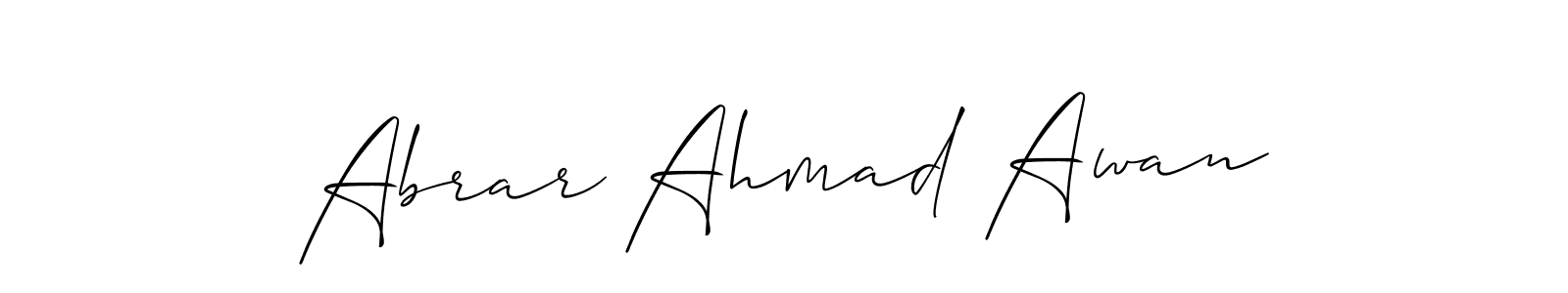 Here are the top 10 professional signature styles for the name Abrar Ahmad Awan. These are the best autograph styles you can use for your name. Abrar Ahmad Awan signature style 2 images and pictures png