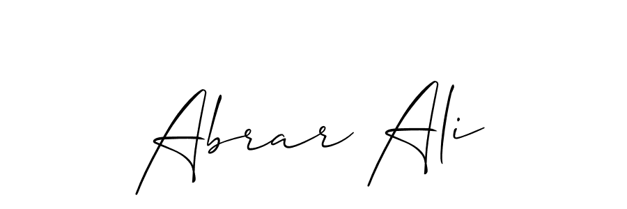 How to Draw Abrar Ali signature style? Allison_Script is a latest design signature styles for name Abrar Ali. Abrar Ali signature style 2 images and pictures png